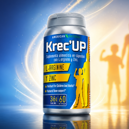Krec’UP™ – Suplemento Nutricional para Crecimiento y Desarrollo | Oferta Especial 1 o 2 Frascos (Tratamiento Completo de 2 Meses)