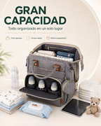 Pañalera Multiusos para Bebé con Cambiador Expandible 💼👶