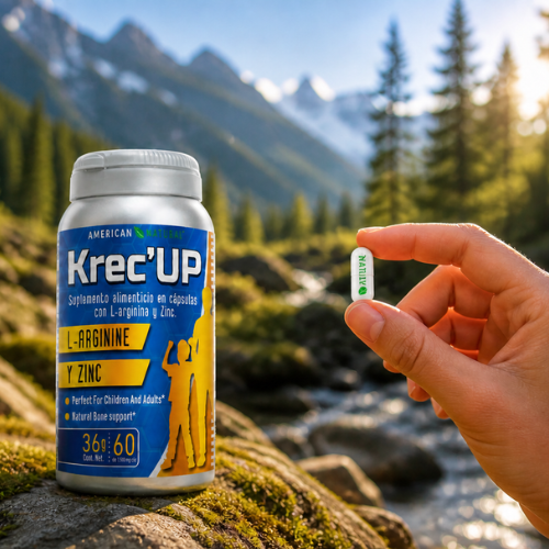 Krec’UP™ – Suplemento Nutricional para Crecimiento y Desarrollo | Oferta Especial 1 o 2 Frascos (Tratamiento Completo de 2 Meses)