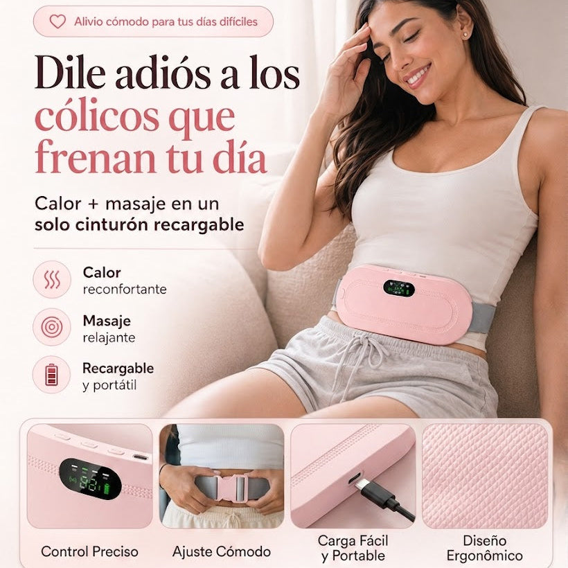 Cinturón Anticólicos Recargable con Calor y Masaje