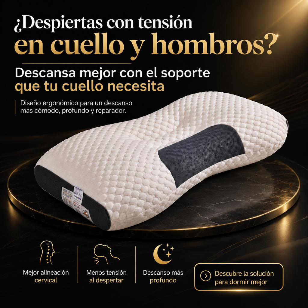 Combo 2 Almohadas Ergonómicas Cervicales para un Descanso Reparador