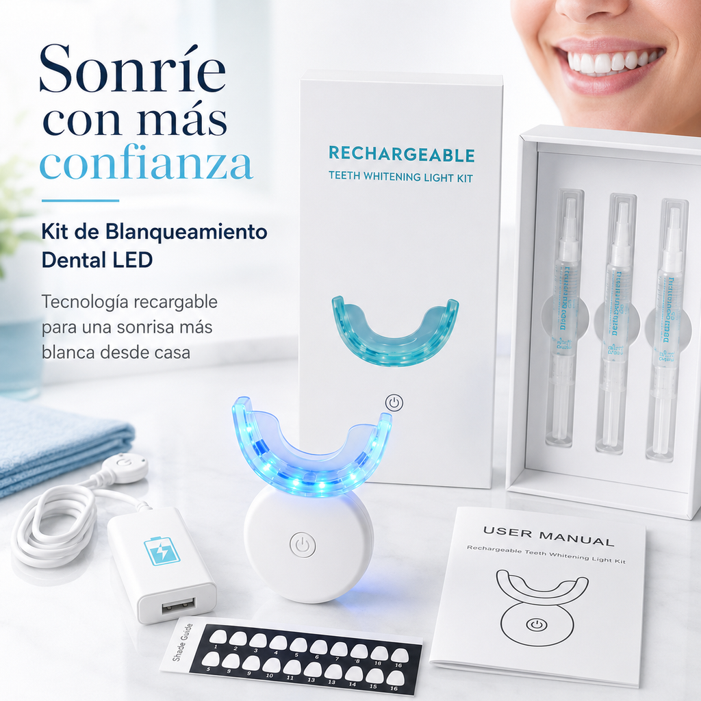 Kit LED para Blanqueamiento Dental en Casa