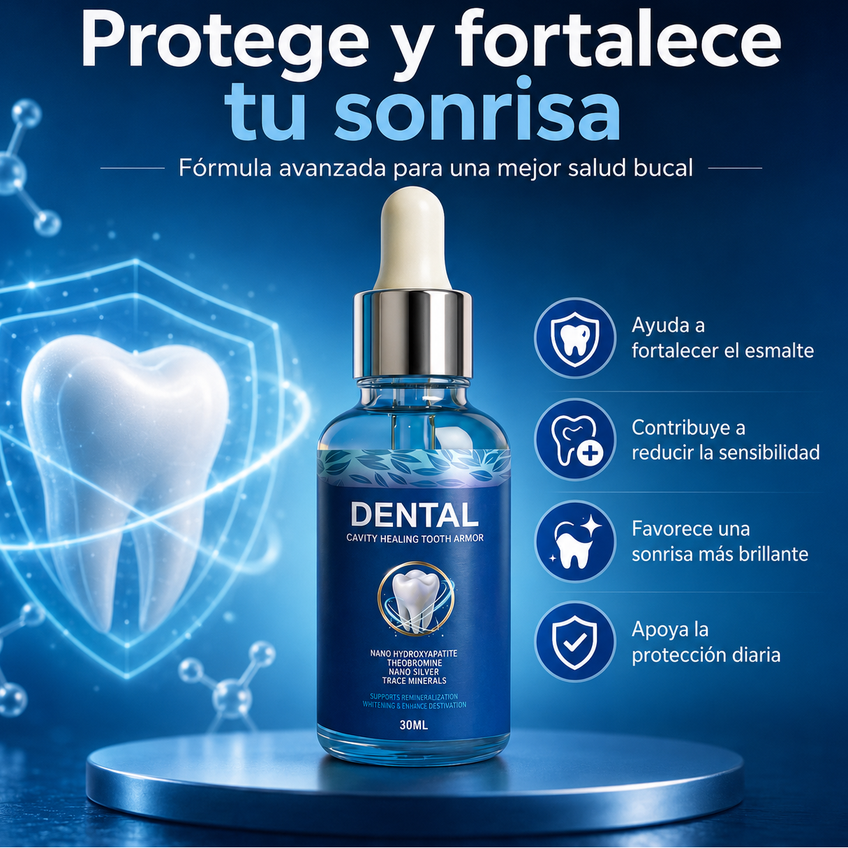 DENTAL TOOTH ARMOR - GOTAS PARA REPARACION DENTAL 30ML