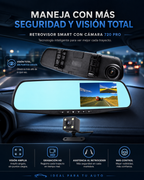 Espejo Retrovisor Inteligente 4 en 1 con Pantalla Táctil