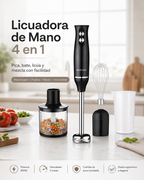 ¿Sigue Usando la Misma Licuadora Estorbosa de Siempre? - Licuadora De Mano 4 En 1