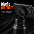 Botella Térmica con Soporte Magnético para Celular 360°