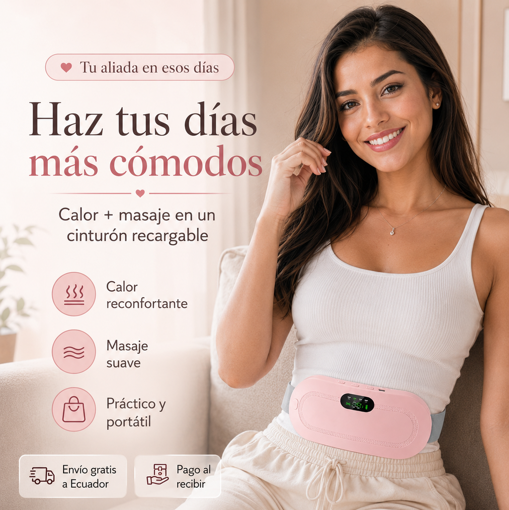 Cinturón Anticólicos Recargable con Calor y Masaje