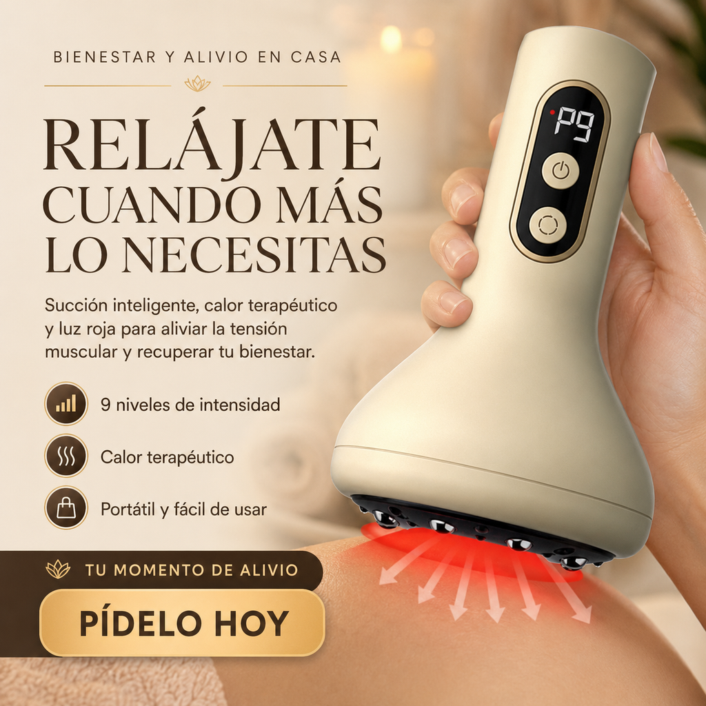 MASAJEADOR TERMOVENTOSAS 9 VELOCIDADES