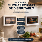 Soporte Impermeable de Pared para Celular — Ducha, Baño y Cocina
